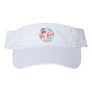 Have The Day You Deserve Funny Skeleton Motivational Valucap Bio-Washed Visor