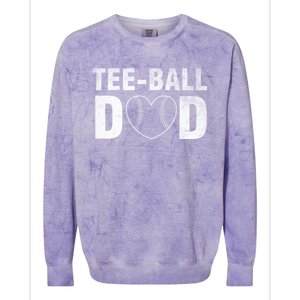 Humor Tball Dad Tmeaningful Giftball Dad Tee Ball Daddy Sport Fathers Gift Colorblast Crewneck Sweatshirt