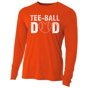 Humor Tball Dad Tmeaningful Giftball Dad Tee Ball Daddy Sport Fathers Gift Cooling Performance Long Sleeve Crew