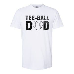 Humor Tball Dad Tmeaningful Giftball Dad Tee Ball Daddy Sport Fathers Gift Softstyle CVC T-Shirt