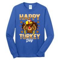 Happy Turkey Day Gift Thanksgiving Day Gift Holiday Gift Tall Long Sleeve T-Shirt