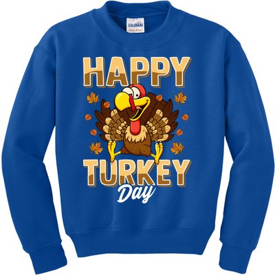 Happy Turkey Day Gift Thanksgiving Day Gift Holiday Gift Kids Sweatshirt