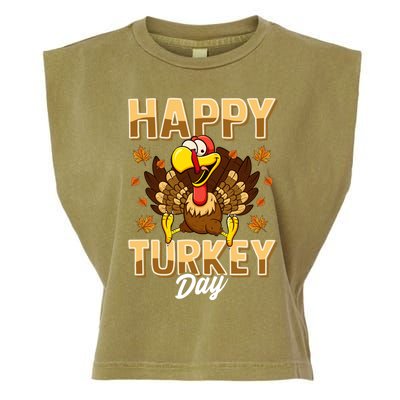 Happy Turkey Day Gift Thanksgiving Day Gift Holiday Gift Garment-Dyed Women's Muscle Tee