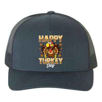 Happy Turkey Day Gift Thanksgiving Day Gift Holiday Gift Yupoong Adult 5-Panel Trucker Hat