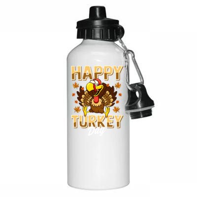 Happy Turkey Day Gift Thanksgiving Day Gift Holiday Gift Aluminum Water Bottle