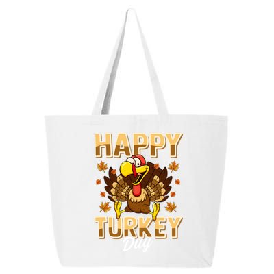 Happy Turkey Day Gift Thanksgiving Day Gift Holiday Gift 25L Jumbo Tote