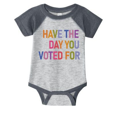 Have The Day You Voted For Infant Baby Jersey Bodysuit
