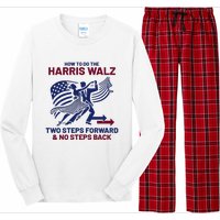 How To Do The Harris Walz Two Steps Forward And No Steps Back Long Sleeve Pajama Set