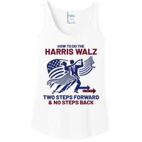 How To Do The Harris Walz Two Steps Forward And No Steps Back Ladies Essential Tank