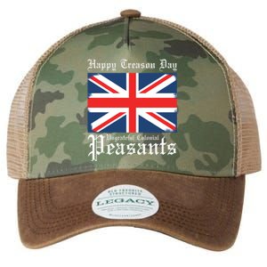 Happy Treason Day Ungrateful Colonial Peasants 4th Of July Legacy Tie Dye Trucker Hat