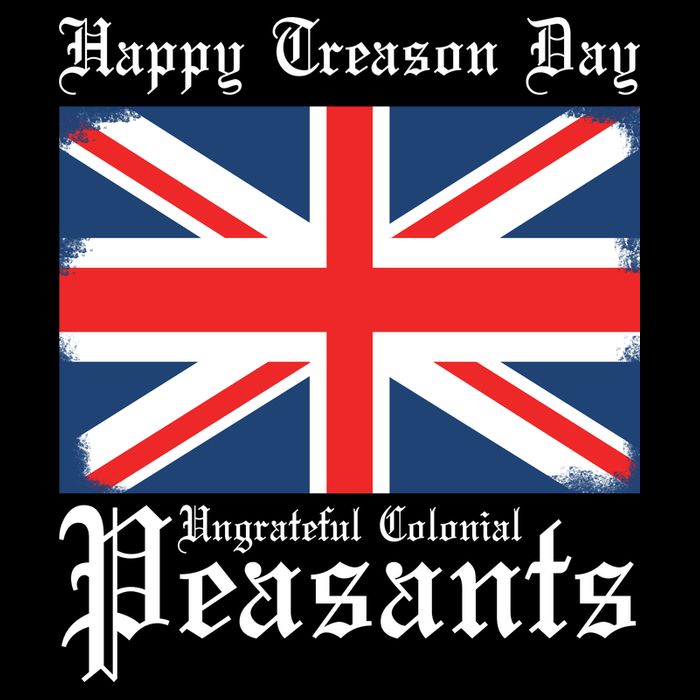 Happy Treason Day Ungrateful Colonial Peasants 4th Of July Zip Tote Bag