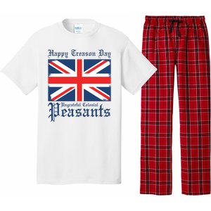 Happy Treason Day Ungrateful Colonial Peasants 4th Of July Pajama Set