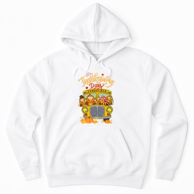 Happy Thanksgiving Day Turkey School Bus Driver Gifts Hoodie