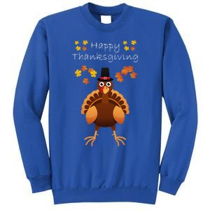 Happy Thanksgiving Day Funny Cute Pilgrim Turkey Funny Funny Cute Sweatshirt