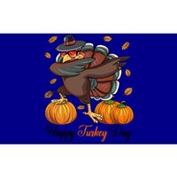 Happy Turkey Day Dabbing Turkey Pilgrim Pumpkin Thanksgiving Great Gift Bumper Sticker