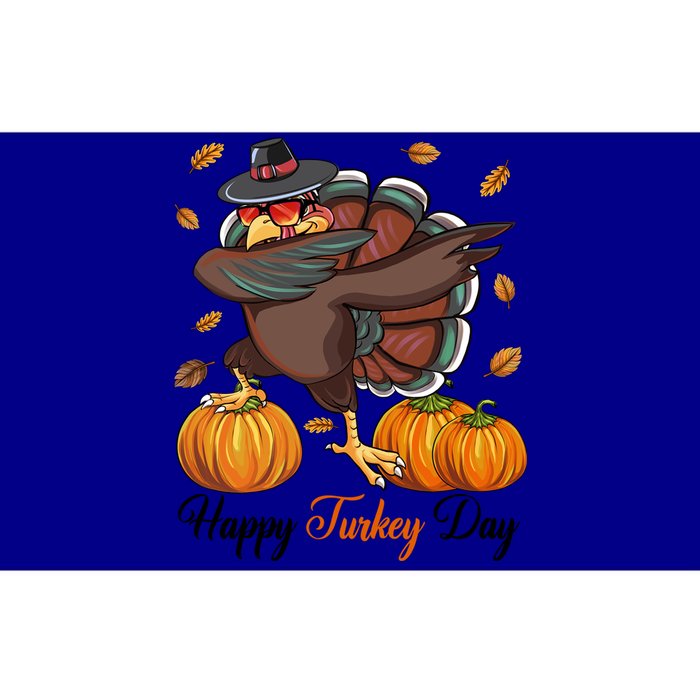 Happy Turkey Day Dabbing Turkey Pilgrim Pumpkin Thanksgiving Great Gift Bumper Sticker