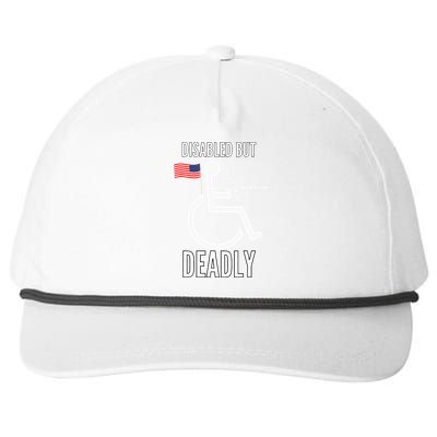 Handicap T Disabled But Deadly Snapback Five-Panel Rope Hat