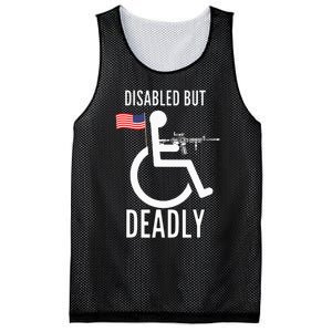 Handicap T Disabled But Deadly Mesh Reversible Basketball Jersey Tank