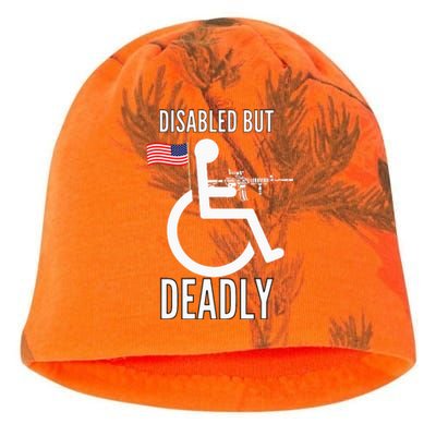 Handicap T Disabled But Deadly Kati - Camo Knit Beanie