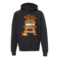 Happy Thanksgiving Day Turkey School Bus Driver Gifts Premium Hoodie