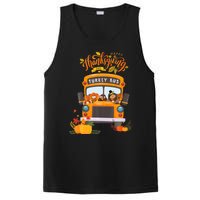 Happy Thanksgiving Day Turkey School Bus Driver Gifts PosiCharge Competitor Tank