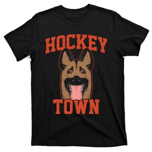 Hockey Town Dog Hockey Team Lover Sporty T-Shirt