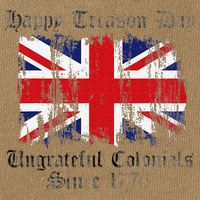 Happy Treason Day Ungrateful Colonials 1776 4th of July Cotton Canvas Backpack