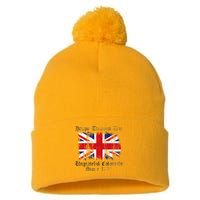 Happy Treason Day Ungrateful Colonials 1776 4th of July Pom Pom 12in Knit Beanie