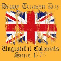 Happy Treason Day Ungrateful Colonials 1776 4th of July Pom Pom 12in Knit Beanie