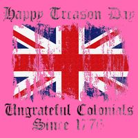 Happy Treason Day Ungrateful Colonials 1776 4th of July Stripe Pom Pom Beanie
