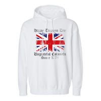 Happy Treason Day Ungrateful Colonials 1776 4th of July Garment-Dyed Fleece Hoodie