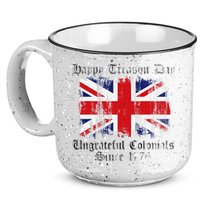 Happy Treason Day Ungrateful Colonials 1776 4th of July 15oz Campfire Ceramic Mug