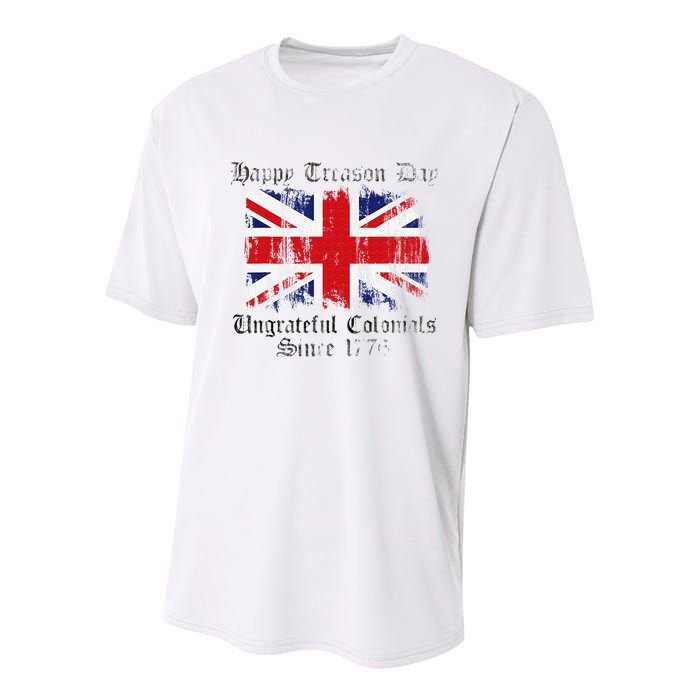 Happy Treason Day Ungrateful Colonials 1776 4th of July Youth Performance Sprint T-Shirt