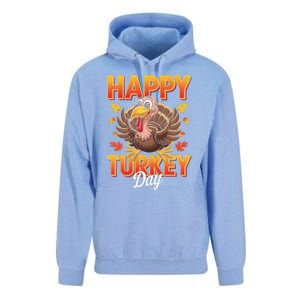 Happy Turkey Day Thanksgiving Turkey Holiday Autumn Great Gift Unisex Surf Hoodie