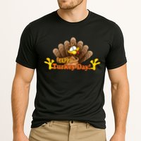 Happy Turkey Day Funny Thanksgiving Cooling Performance Crew T-Shirt