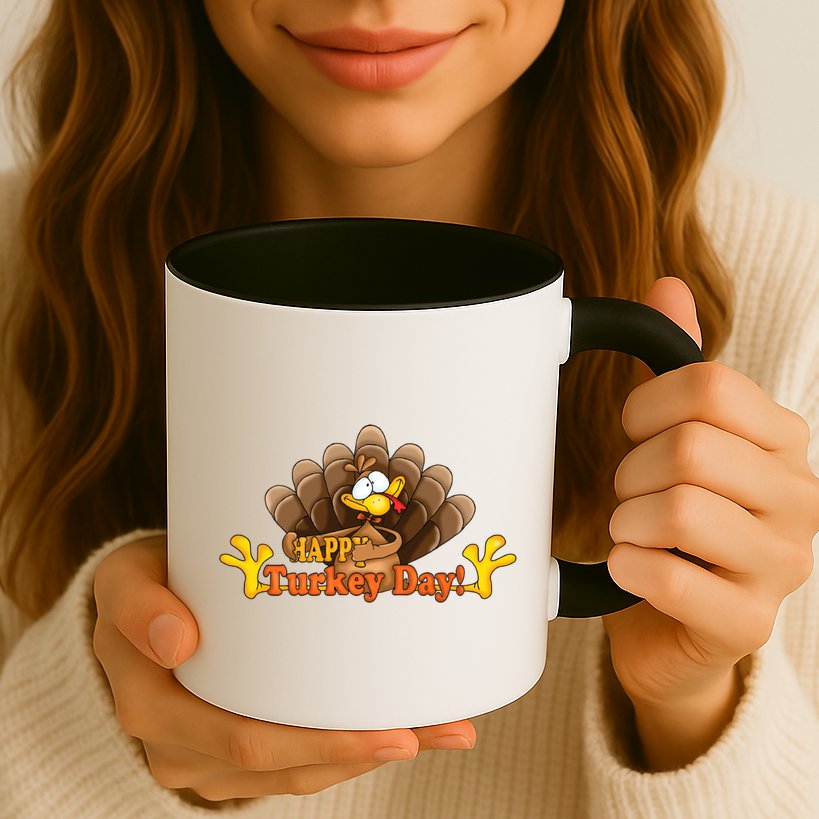 Happy Turkey Day Funny Thanksgiving Mug