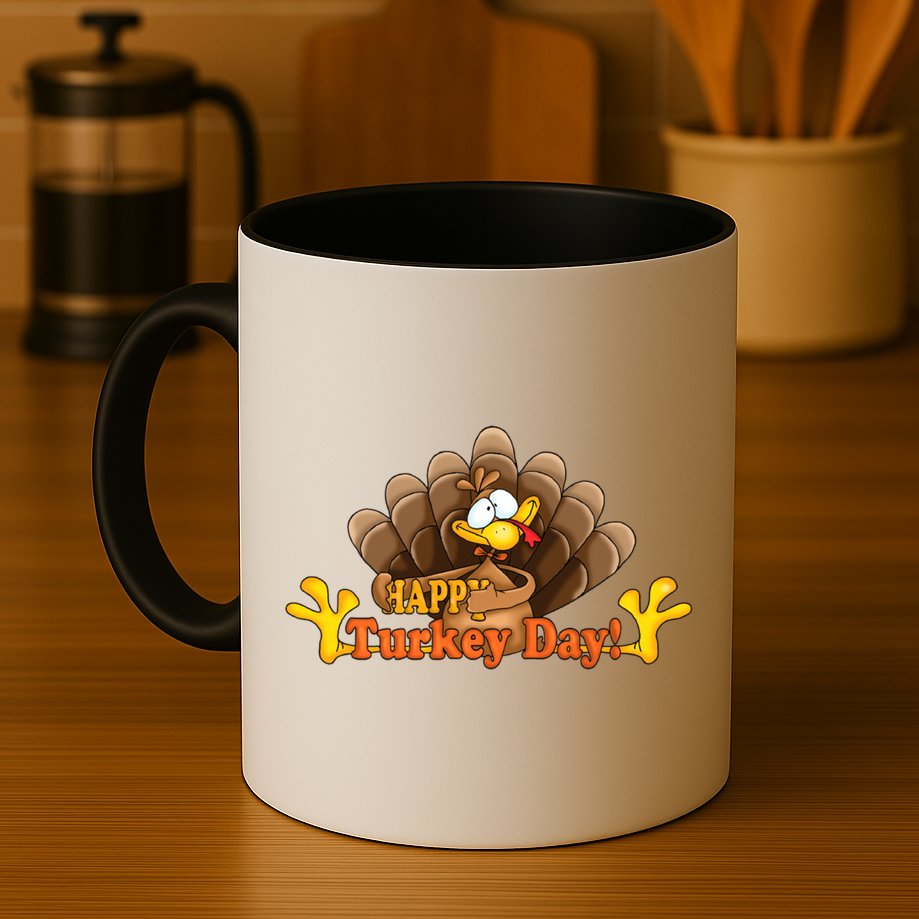 Happy Turkey Day Funny Thanksgiving Mug