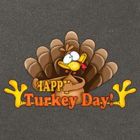 Happy Turkey Day Funny Thanksgiving Cotton Canvas Backpack