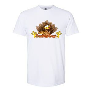 Happy Turkey Day Funny Thanksgiving Softstyle CVC T-Shirt