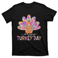 Happy Turkey Day Cute Turkey Thanksgiving T-Shirt