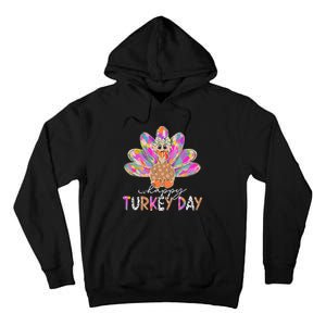 Happy Turkey Day Cute Turkey Thanksgiving Tall Hoodie