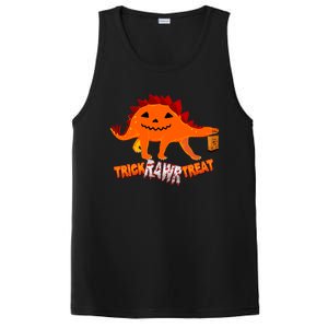 Halloween TRex Dinosaur Trick Rawr Treat Gift Funny Gift PosiCharge Competitor Tank