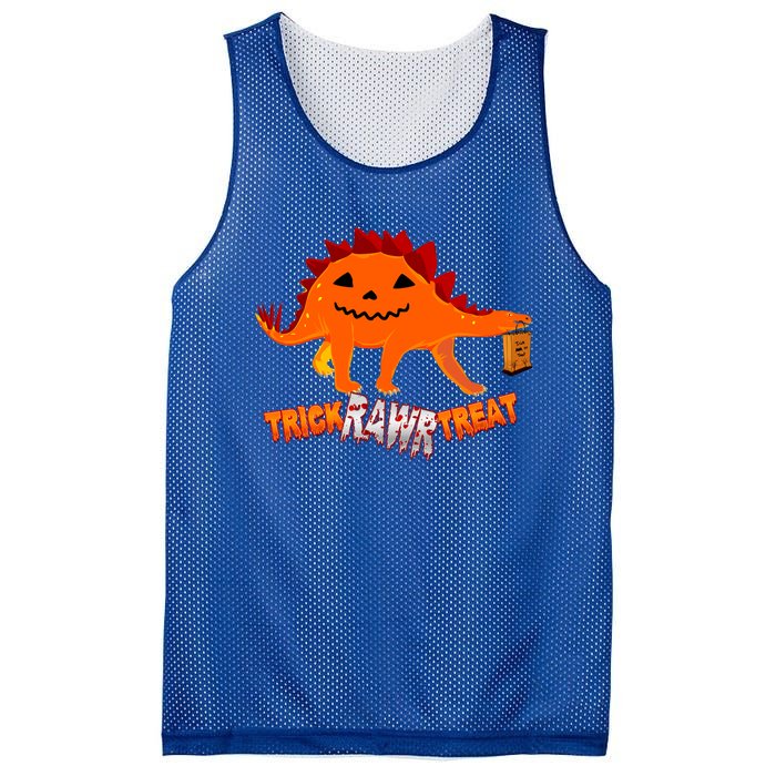 Halloween TRex Dinosaur Trick Rawr Treat Gift Funny Gift Mesh Reversible Basketball Jersey Tank