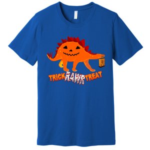 Halloween TRex Dinosaur Trick Rawr Treat Gift Funny Gift Premium T-Shirt