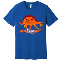 Halloween TRex Dinosaur Trick Rawr Treat Gift Funny Gift Premium T-Shirt