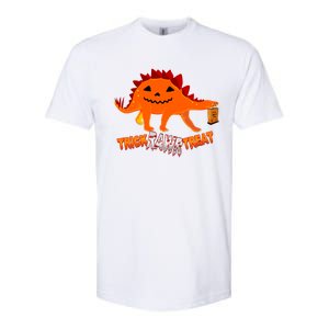 Halloween TRex Dinosaur Trick Rawr Treat Gift Funny Gift Softstyle CVC T-Shirt