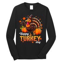 Happy Turkey Day Fall Autumn Thanksgiving Long Sleeve Shirt