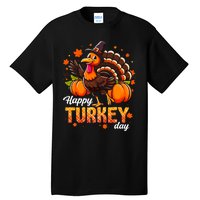 Happy Turkey Day Fall Autumn Thanksgiving Tall T-Shirt