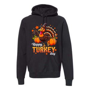 Happy Turkey Day Fall Autumn Thanksgiving Premium Hoodie