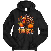 Happy Turkey Day Fall Autumn Thanksgiving Tie Dye Hoodie